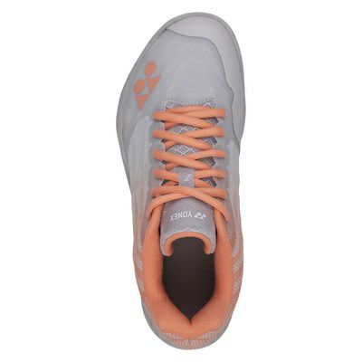 YONEX AERUS バドミントンシューズ グレー/オレンジ Yonex Aerus Z2 (Orange/Red) Men's Shoe - JoyBadminton