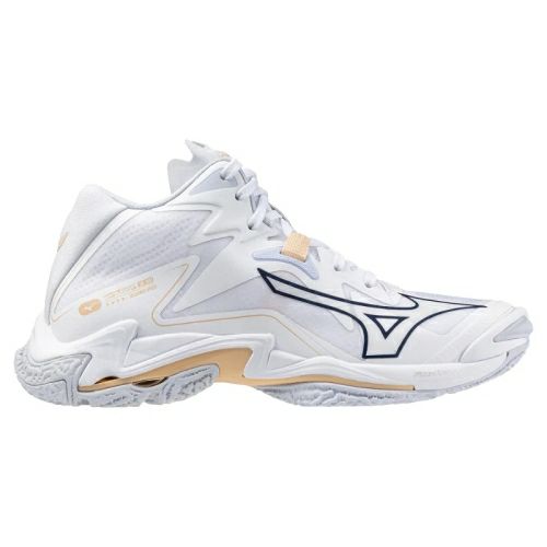 ミズノ ウエーブ ライトニング Z8 ミッドカット ホワイト ピーチパフェ