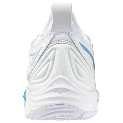 ミズノ ウエーブ モーメンタム 3 ホワイト コロンビアブルー レディース 2024