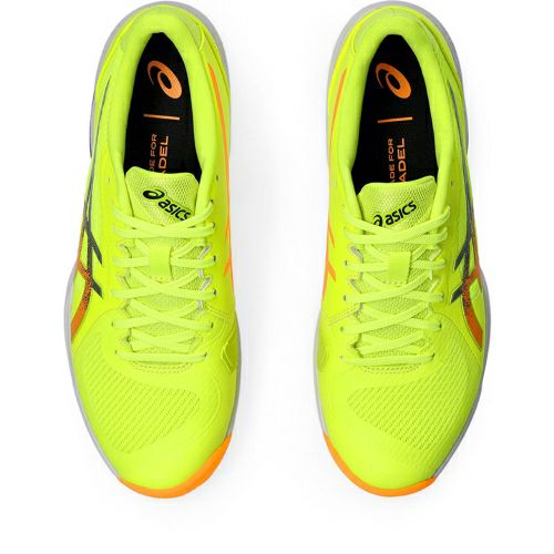 アシックス ソリューション スイフト FF 2 パデル セーフティイエロー スタジアムオレンジ 2024