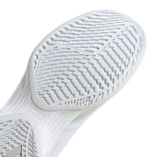 アディダス アバコート 2 オールコート用 クラウドホワイト シルバーメタリック レディース 2024