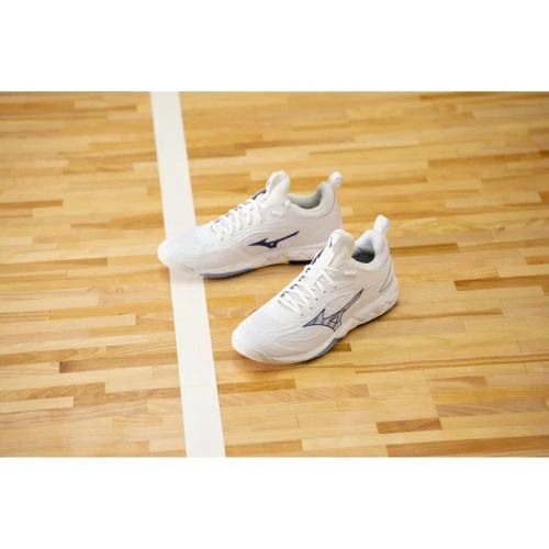 ミズノ ウエーブ ルミナス 3 ホワイト ベルウェザーブルー 2025 | 海外