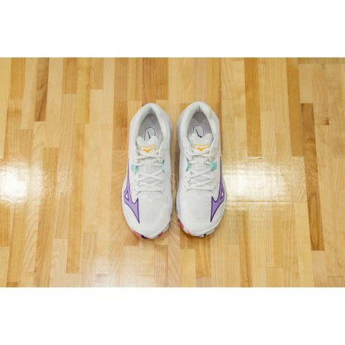 ミズノ ウエーブ ライトニング Z8 ホワイト バイオレットインディゴ レディース 2024