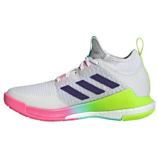 アディダス クレイジーフライト ミッドカット クラウドホワイト チームカレッジパープル 2025