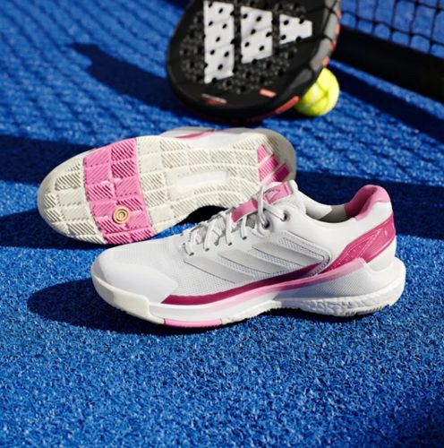 アディダス クレイジークイック BOOST パデル クラウドホワイト ルーシッドピンク 2025