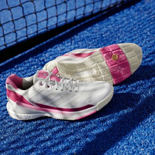 アディダス クレイジークイック BOOST パデル クラウドホワイト ルーシッドピンク 2025