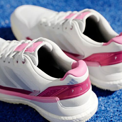 アディダス クレイジークイック BOOST パデル クラウドホワイト ルーシッドピンク 2025