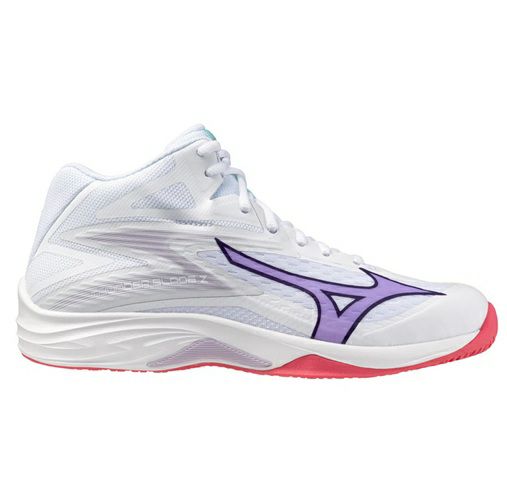ミズノ サンダーブレード Z ミッドカット ホワイト バイオレットインディゴ レディース 2025