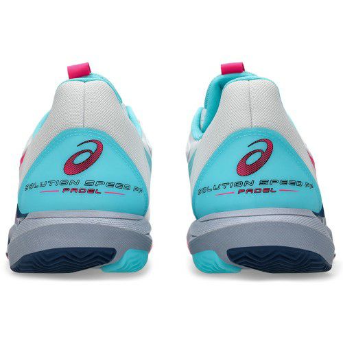 アシックス ソリューション スピード FF 3 パデル ホワイト ホットピンク 2025