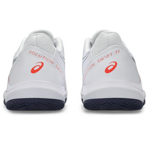 アシックス ソリューション スイフト FF 2 クレーコート用 ホワイト ノヴァオレンジ 2025