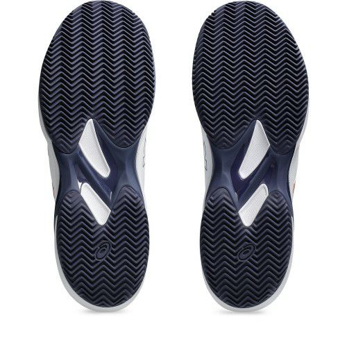 アシックス ソリューション スイフト FF 2 クレーコート用 ホワイト ノヴァオレンジ 2025