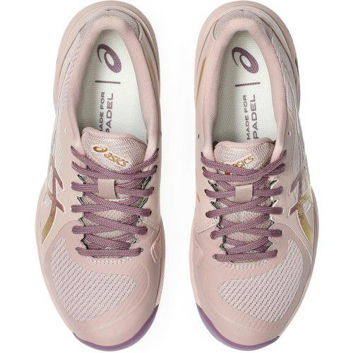 アシックス ソリューション スイフト FF 2 パデル ニュートラルピンク ピュアゴールド レディース 2025