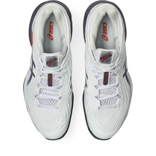 アシックス コート FF 3 クレーコート用 ホワイト グレイッシュパープル 2025