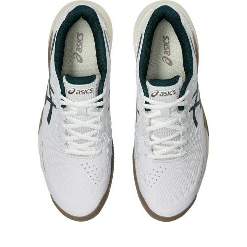 アシックス ゲルチャレンジャー 14 クレーコート用 ホワイト サクソングリーン 2025