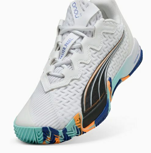 プーマ NOVA エリート パデルシューズ プーマホワイト ビビッドブルー 2025