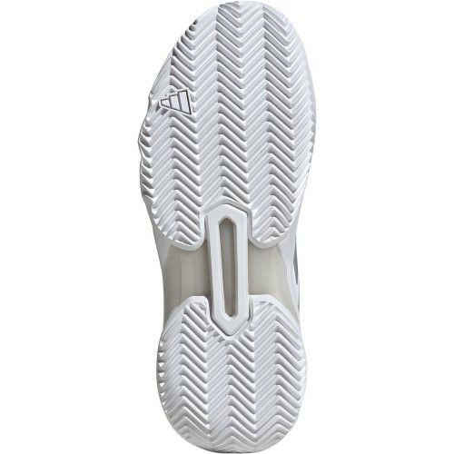 アディダス コートジャム コントロール 3 クレーコート用 クラウドホワイト シルバーメタリック レディースド 2025