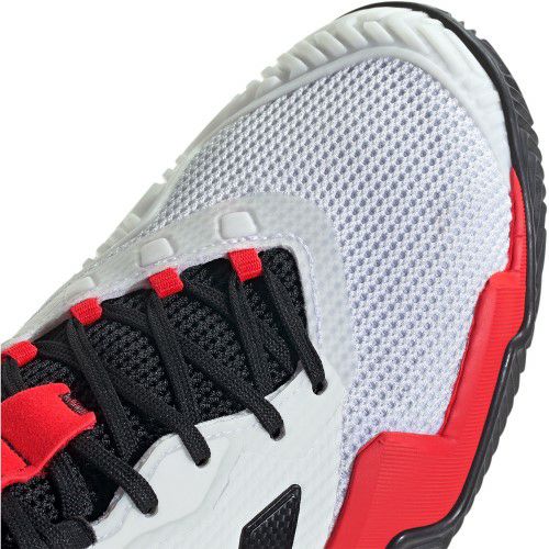 アディダス バリケード 13 クレーコート用 クラウドホワイト ルーシッドレッド 2025