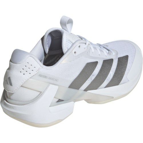 アディダス アディゼロ ウーバーソニック 5 オールコート用 クラウドホワイト シルバーメタリック レディース 2025