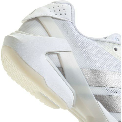 アディダス アディゼロ ウーバーソニック 5 オールコート用 クラウドホワイト シルバーメタリック レディース 2025