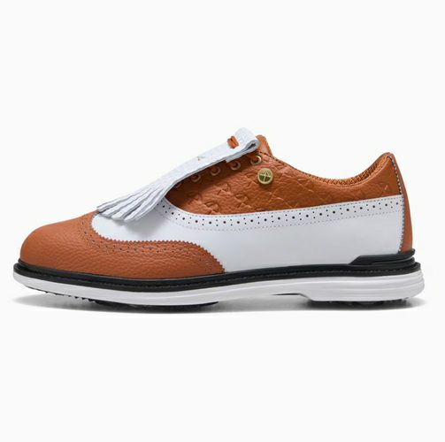 プーマ x アーノルド パーマー ロイヤル ウィングチップ ゴルフシューズ 2025