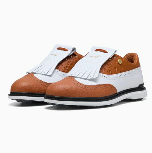 プーマ x アーノルド パーマー ロイヤル ウィングチップ ゴルフシューズ 2025