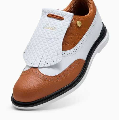 プーマ x アーノルド パーマー ロイヤル ウィングチップ ゴルフシューズ 2025