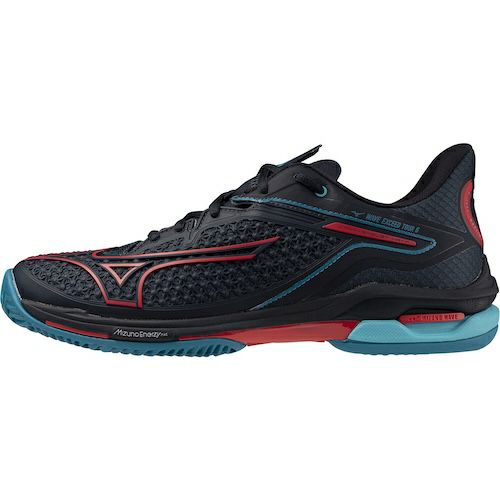 ミズノ ウエーブ エクシード ツアー 6 クレーコート用 サルート ハイビスカス 2025