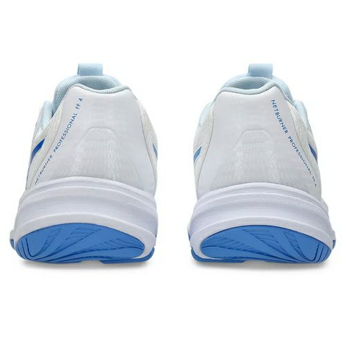 数量限定★アシックス ネットバーナー プロフェッショナル FF 4 ホワイト ブルーコースト レディース 2025