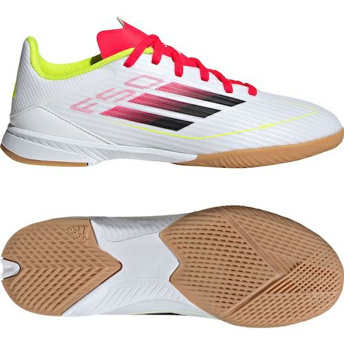 アディダス F50 リーグ IN クラウドホワイト ソーラーイエロー ジュニア 2025