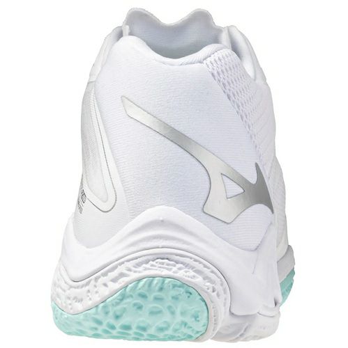 ミズノ ウエーブ ライトニング Z8 ミッドカット ホワイト ブルーティント レディース 2025