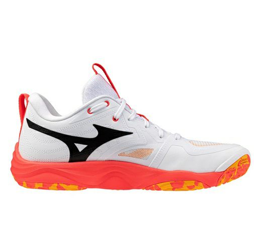 ミズノ ウエーブ モーメンタム エリート ホワイト フィアリーコーラル 2025
