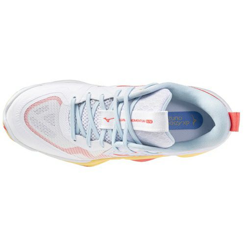 ミズノ ウエーブ モーメンタム エリート ホワイト カリプソコーラル レディース 2025