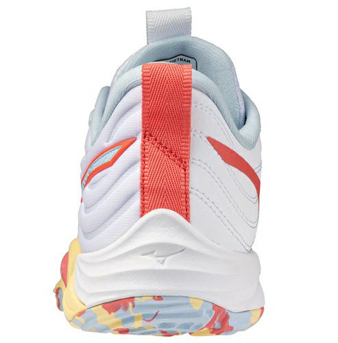 ミズノ ウエーブ モーメンタム エリート ホワイト カリプソコーラル レディース 2025