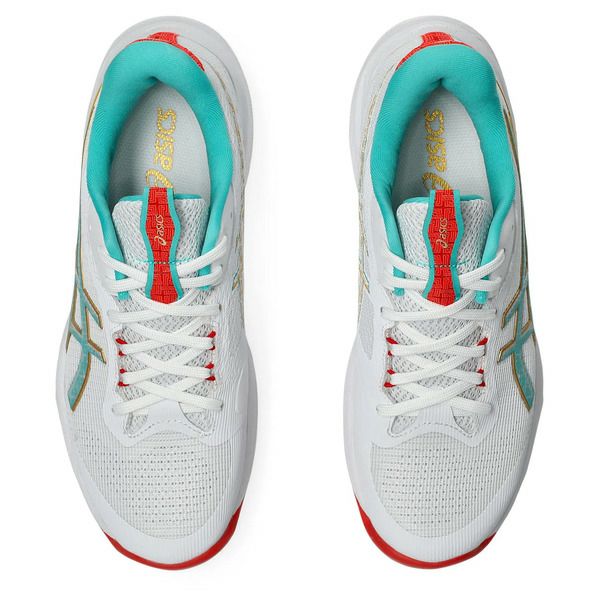 限定★アシックス ネットバーナー バリスティック FF 4 ホワイト シーグラス 2025