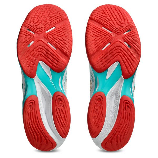 限定★アシックス ネットバーナー バリスティック FF 4 ホワイト シーグラス 2025