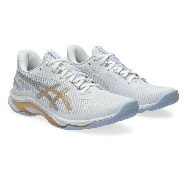 アシックス ネットバーナー バリスティック FF 4 ホワイト シャンパン レディース 2025