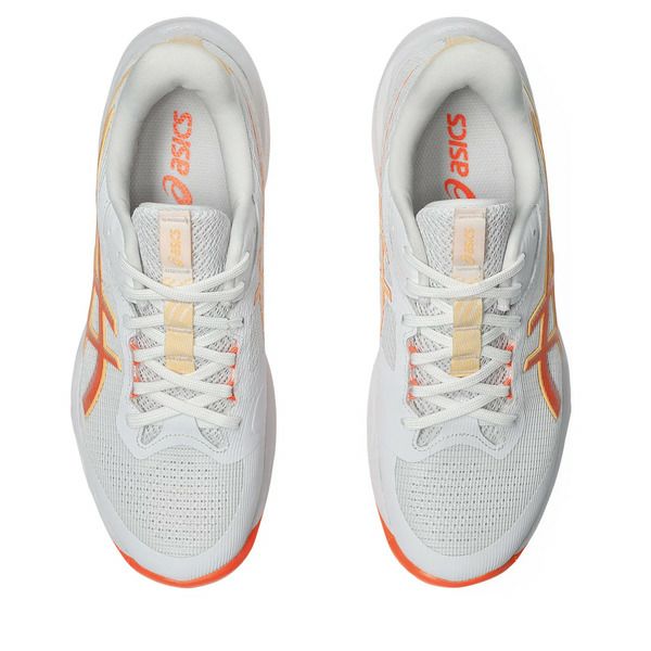 アシックス ネットバーナー バリスティック FF 4 ホワイト ヴィヴィッドコーラル レディース 2025