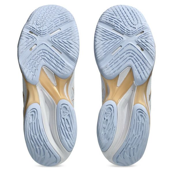 アシックス ネットバーナー バリスティック FF 4 ミッドカット ホワイト シャンパン レディース 2025