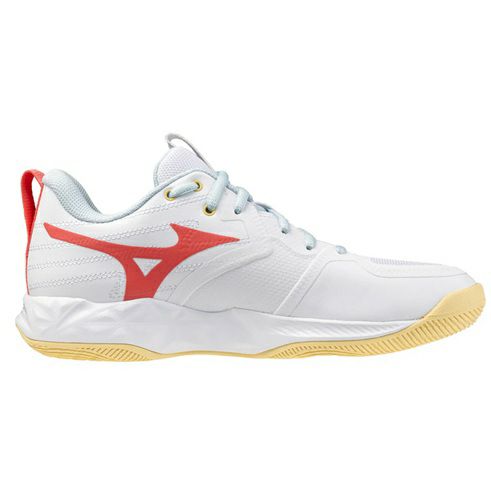 ミズノ ウエーブ モーメンタム プロ ホワイト カリプソコーラル レディース 2025