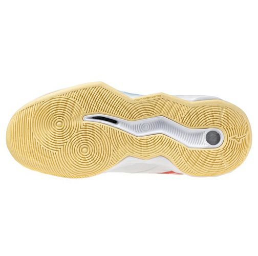 ミズノ ウエーブ モーメンタム プロ ホワイト カリプソコーラル レディース 2025