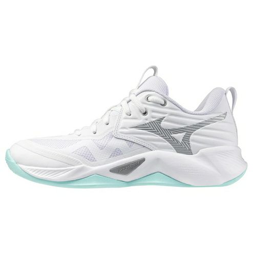ミズノ ウエーブ モーメンタム プロ ホワイト ブルーティント レディース 2025