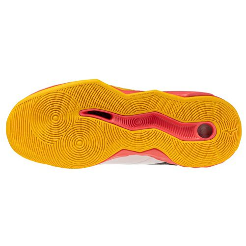 ミズノ ウエーブ モーメンタム プロ ホワイト フィアリーコーラル 2025