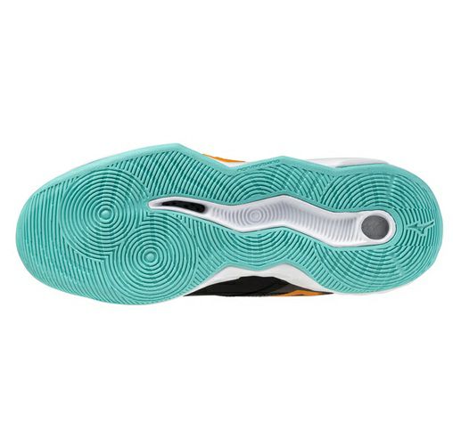 ミズノ ウエーブ モーメンタム プロ ミッドカット ブラック アイスグリーン 2025