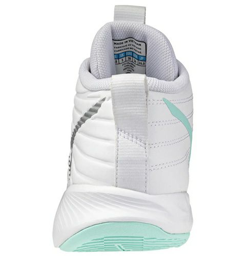 ミズノ ウエーブ モーメンタム プロ ミッドカット ホワイト ブルーティント レディース 2025