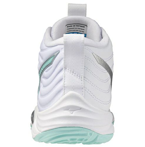 ミズノ ウエーブ モーメンタム エリート ミッドカット ホワイト ブルーティント レディース 2025