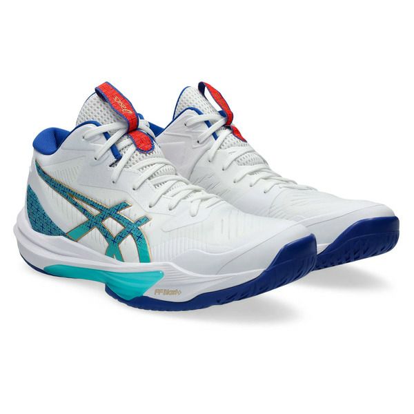 限定★アシックス スカイ エリート FF 3 ミッドカット ホワイト アシックスブルー 2025