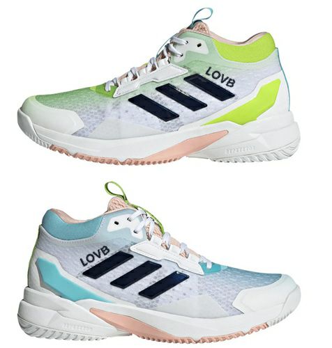 アディダス クレイジーフライト 6 ミッドカット ブルー&グリーン レディース 2025