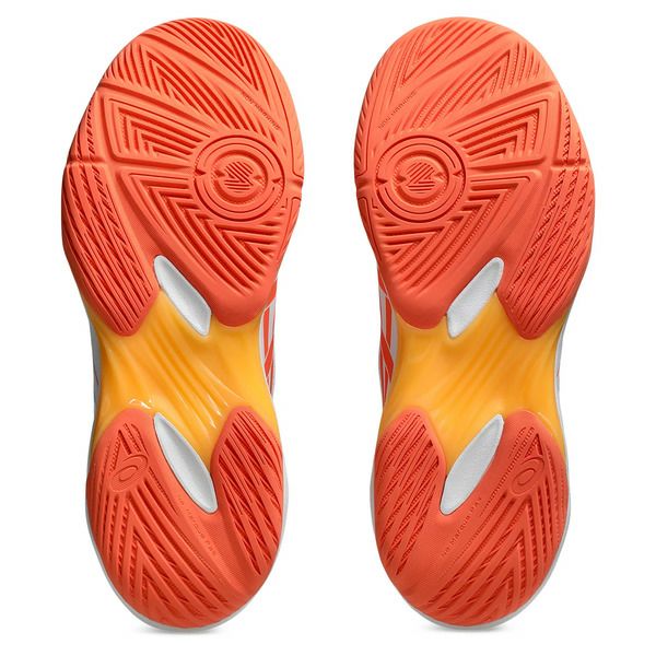 アシックス ゲルロケット 12 ホワイト ヴィヴィッドコーラル レディース 2025