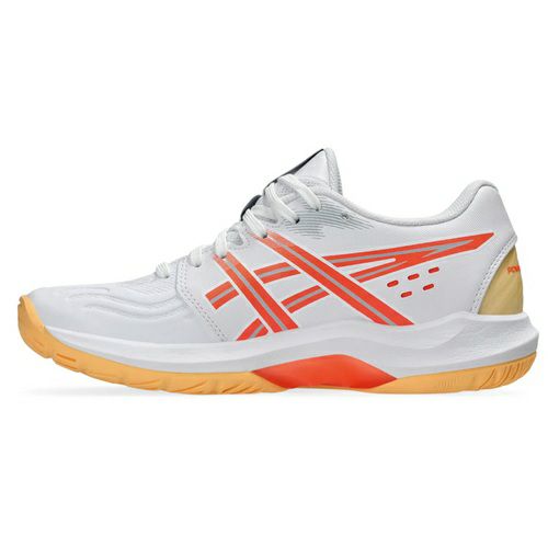 アシックス パワーブレイク FF ホワイト ビビッドコーラル レディース 2025