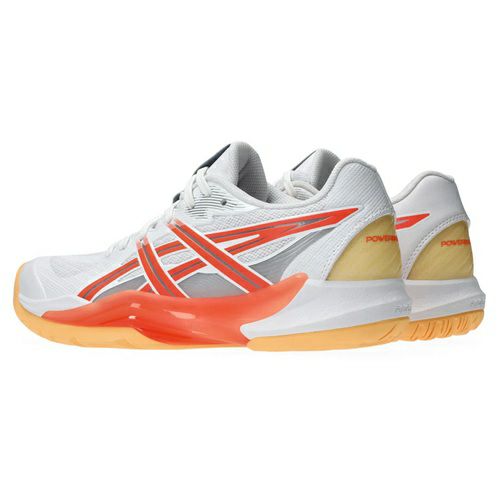 アシックス パワーブレイク FF ホワイト ビビッドコーラル レディース 2025